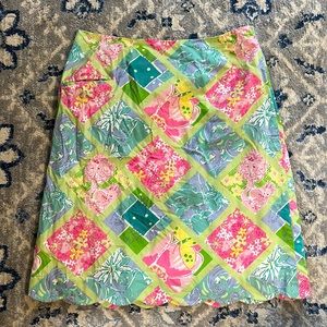Lilly Pulitzer patchwork print skirt